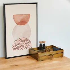CASA Decoração De Parede^ABSTRACT Decoração De Parede Preto, Branco, Castanho