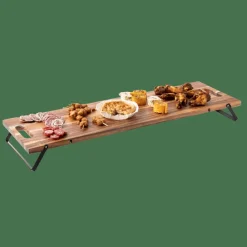 CASA Pratos Para Servir^ACACIA LUX Prancha Para Servir /mesa Preto, Natural
