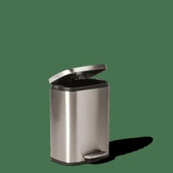 CASA Caixotes De Lixo|Baldes De Lixo^ADELE Balde De Lixo Com Pedal 12L Prateado