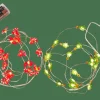 CASA Grinaldas Com Luzes^ARO Grinalda Iluminada Com 20 LEDs 2 Padrões Vermelho, Verde