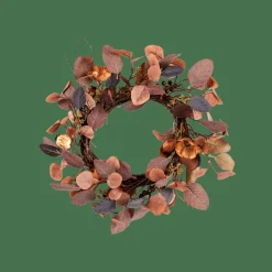 CASA Decoração Para Pendurar|Outono^AUTUMN Coroa De Folhas Castanho
