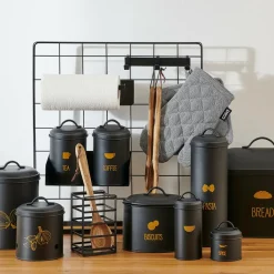 CASA Latas De Alimentos|Caixas De Alimentos^BAMBOO Caixa De Arrumação Pote De Ervas Natural