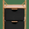 CASA Cómodas^BAMBOO Cómoda De 2 Gavetas Preto, Natural