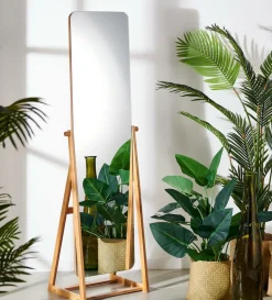 CASA Espelhos^BAMBOO Espelho De Corpo Castanho