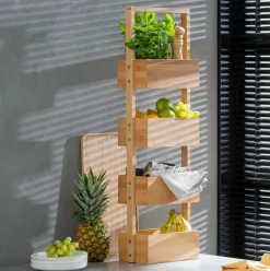 CASA Estantes De Parede^BAMBOO Estante Arrumação XL Natural