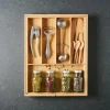 CASA Cestos-Gaveta^BAMBOO Organizador Gaveta Extensível Natural