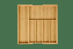 CASA Cestos-Gaveta^BAMBOO Organizador Gaveta Extensível Natural