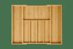 CASA Cestos-Gaveta^BAMBOO Organizador Gaveta Extensível Natural