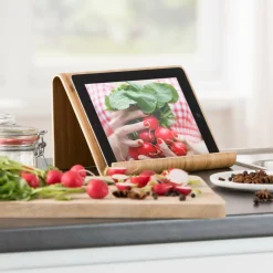 CASA Instrumentos De Cozinha^BAMBUS Suporte Para Tablet /livro Cozinha Natural
