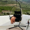 CASA Cadeiras De Pendurar^BAZAI Cadeira Pendente Com Suporte Preto
