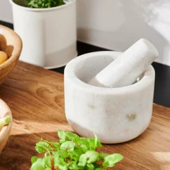 CASA Instrumentos De Cozinha^BEIGE GRANITE Almofariz Com Pilão Bege