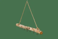 CASA Decoração Para Pendurar|Outono^BIRCH Ramo Com 7 Ganchos Natural