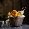 CASA Aperitivo E Tapas^BLACK Cesto Para Servir Preto