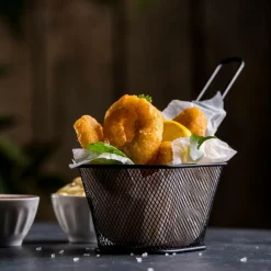 CASA Aperitivo E Tapas^BLACK Cesto Para Servir Preto