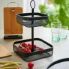 CASA Acessórios De Cozinha^BLACK LUNAR Cesto Quadrado De 2 Peças Preto