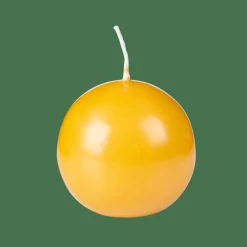 CASA Velas^BOLA Vela Bola Amarelo