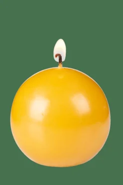 CASA Velas^BOLA Vela Bola Amarelo