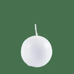 CASA Velas^BOLA Vela Bola Branco