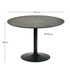 CASA Mesas De Jantar^BOWIE Mesa De Jantar Preto