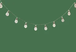 CASA Iluminações Para Exterior^BULB Grinalda Iluminada Solar 10 Leds Transparente