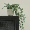 CASA Plantas Artificiais^CALATHEA Planta Pendente Cinzento, Verde, Roxo