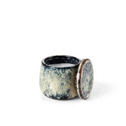 CASA Velas^CERAMIC Vela Em Pote Azul