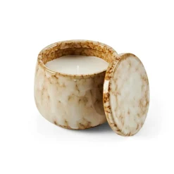 CASA Velas^CERAMIC Vela Em Pote Bege