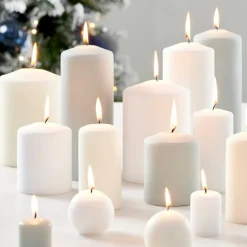 CASA Velas^CILINDRO Vela Cilíndrica Branco
