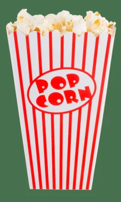 CASA Acessórios De Cozinha^CINEMA Caneca Pipocas Conjunto De 8 Branco, Vermelho