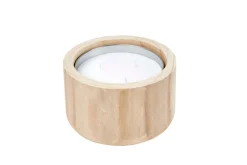 CASA Velas Para Exterior^CITRONELLA WOOD Vela De Jardim Branco