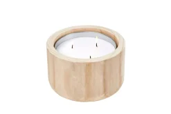 CASA Velas Para Exterior^CITRONELLA WOOD Vela De Jardim Branco