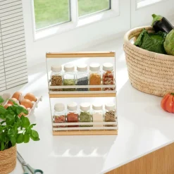 CASA Potes Para Ervas^COMPACT Estante De Ervas Bege