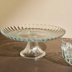 CASA Pratos Para Servir^DAHLITA Prato Para Tarte Transparente