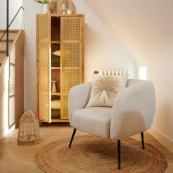 CASA Poltronas|Sofás^DAVI Cadeirão Cru