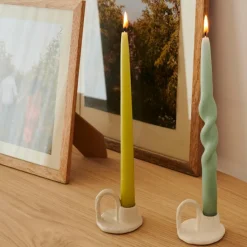 CASA Velas^DUO Vela Conjunto De 2 Amarelo
