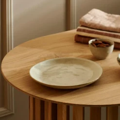 CASA Pratos^EARTH MARL Prato De Sobremesa Creme