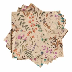 CASA Guardanapos^ECO DRIED FLOWER Guardanapos Conjunto De 20 Multicolor