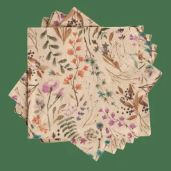CASA Guardanapos^ECO DRIED FLOWER Guardapos Conjunto De 20 Multicolor