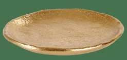 CASA Pratos Decorativos^ERBA Prato Para Velas Dourado