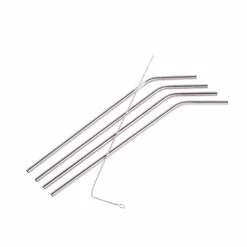 CASA Acessórios Cocktail^FANCY Palhas Cocktail Com Escova Prateado