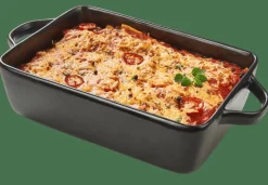 CASA Pratos Para Forno^FERO Prato Para Lasanha Preto