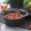 CASA Pratos Para Forno^FERO Tacho Para Forno Com Tampa 80 CL Preto