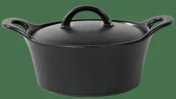 CASA Pratos Para Forno^FERO Tacho Para Forno Com Tampa 80 CL Preto