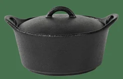 CASA Pratos Para Forno^FERO Tacho Para Forno Com Tampa 40 CL Preto