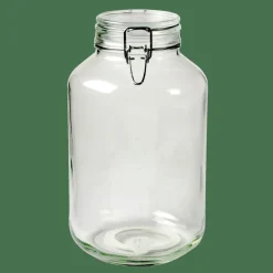 CASA Boiões^FIDO Frasco Com Tampa De Pressão 4 L Transparente