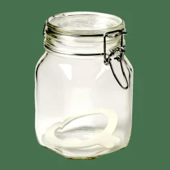 CASA Boiões^FIDO Frasco Com Tampa De Pressão 1 L Transparente
