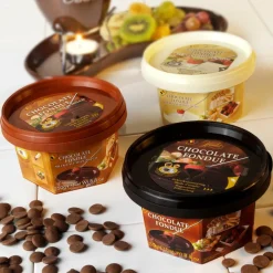 CASA Alimentos^FONDUE Chocolate Culinário 250 G Chocolate Amargo Castanho Escuro