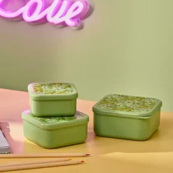 CASA Caixas De Alimentos^FRESHMOOD Caixa Para Lanche Cor: Seaofam (verde)