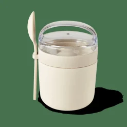 CASA Lancheiras^FRESHMOOD Caixa Pequeno-almoço Com Colher Branco, Castanho, Verde