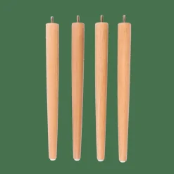 CASA Cadeiras Sala Jantar|Cadeiras De Jardim^FRIDA / FRAY Set De 4 Pés Eucalip Natural